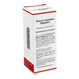 Abbildung: Zincum cyanatum Oligoplex Liq Liquidum, 50 ml PZN 04451952