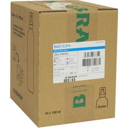 Abbildung: Kochsalzlösung 0,9% B.Braun SPÜLLÖSUNG Ecolav 20X100 ml, Spüllösung PZN 04454815