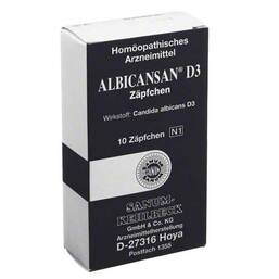 Abbildung: Albicansan D 3 Suppositorien 10 St, Suppositorien PZN 04456903