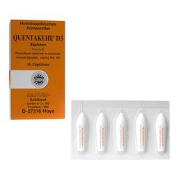 Abbildung: Quentakehl D 3 Suppositorien 10 St, Suppositorien PZN 04457050