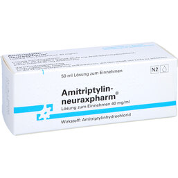 Abbildung: Amitriptylin neuraxpharm 40 mg / ml Lösung zum Einnehmen 50 ml, Lösung zum Einnehmen PZN 04463317