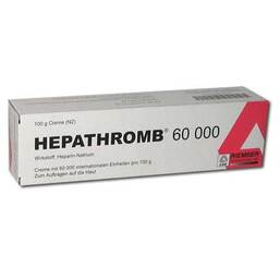 Abbildung: Hepathromb Creme 60.000 I.E. Creme, 100 g PZN 04470168