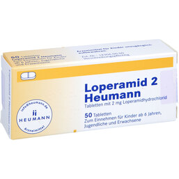 Abbildung: Loperamid 2 Heumann Tabletten 50 St, Tabletten PZN 04473008