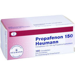 Abbildung: Propafenon 150 Heumann Filmtabletten 100 St, Filmtabletten PZN 04473126