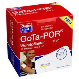 Abbildung: Gota-Por Wundpflaster steril 60x100 mm 50 St, Pflaster PZN 04473592