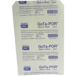 Abbildung: Gota-Por Wundpflaster steril 100x150 mm Pflaster, 1 St PZN 04473646