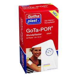 Abbildung: Gota-Por Wundpflaster steril 100x200 mm 50 St, Pflaster PZN 04473675