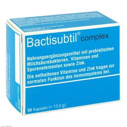 Abbildung: Bactisubtil Complex Kapseln Kapseln, 50 St PZN 04479749