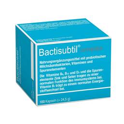 Abbildung: Bactisubtil Complex Kapseln 100 St, Kapseln PZN 04479755