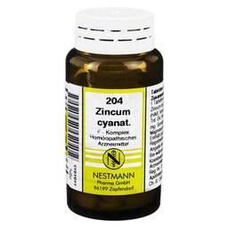 Abbildung: Zincum Cyanat F Komplex Nr. 204 Tabletten Tabletten, 120 St PZN 04484845