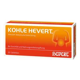 Abbildung: Kohle Hevert Tabletten Tabletten, 20 St PZN 04490231