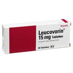 Abbildung: Leucovorin 15 mg Tabletten 30 St, Tabletten PZN 04493100
