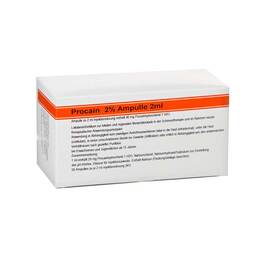 Abbildung: Procain Röwo 2% Ampullen 2 ml Ampullen, 50X2 ml PZN 04493873
