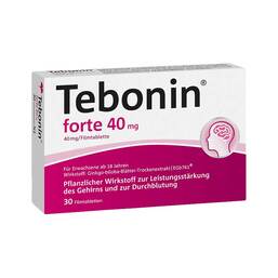 Abbildung: Tebonin® forte 40 mg Filmtabletten 30 St, Filmtabletten PZN 04507747