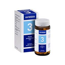 Abbildung: Biochemie Orthim 3 Ferrum phosphoricum D 12 Tabletten Tabletten, 400 St PZN 04531875