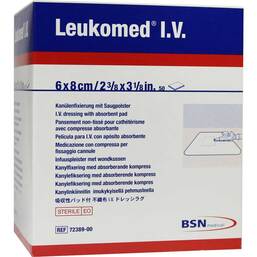 Abbildung: Leukomed I.V. Pflaster 50 St, Pflaster PZN 04535703