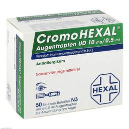 Abbildung: Cromohexal UD EDP 0,5 ml Augentropfen Augentropfen, 50 St PZN 04537576