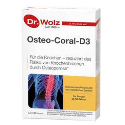 Abbildung: Osteo Coral D3 Dr. Wolz Kapseln Kapseln, 60 St PZN 04538966