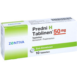 Abbildung: Predni H Tablinen 50 mg Tabletten 10 St, Tabletten PZN 04547675