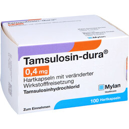 Abbildung: Tamsulosin dura 0,4 mg Hartkapseln mit veränderter Wirkstofffreisetzung 100 St, Hartkapseln mit veränderter Wirkstofffreisetzung PZN 04555887