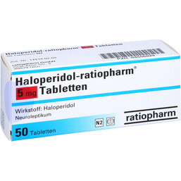 Abbildung: Haloperidol ratiopharm 5 mg Tabletten 50 St, Tabletten PZN 04556929