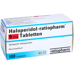 Abbildung: Haloperidol ratiopharm 5 mg Tabletten 100 St, Tabletten PZN 04559649