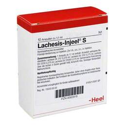 Abbildung: Lachesis Injeel S Ampullen 10 St, Ampullen PZN 04562918