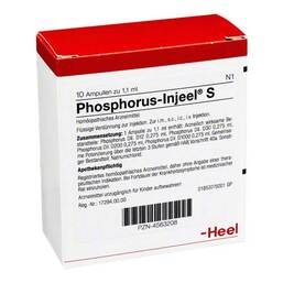 Abbildung: Phosphorus Injeel S Ampullen 10 St, Ampullen PZN 04563208