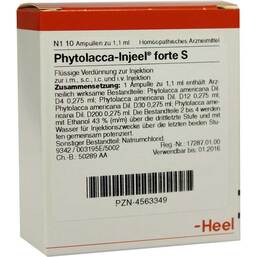 Abbildung: Phytolacca Injeel forte S Ampullen Ampullen, 10 St PZN 04563349