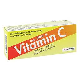 Abbildung: Vitamin C 200 mg Tabletten Tabletten, 50 St PZN 04588935