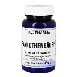 Abbildung: Pantothensäure 6 mg GPH Kapseln Kapseln, 30 St PZN 04591104