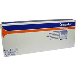 Abbildung: Compridur Kompresse Binde ged. 5 10 St, Binden PZN 04592612