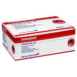 Abbildung: Leukoplast® 2,5 cm x 9,2 m Pflaster, 12 St PZN 04593511