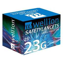 Abbildung: wellion® Safetylancets 23G 25 St, Lanzetten PZN 04604597