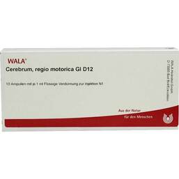 Abbildung: Cerebrum Regio Motor GL D 12 Ampullen 10X1 ml, Ampullen PZN 04616488