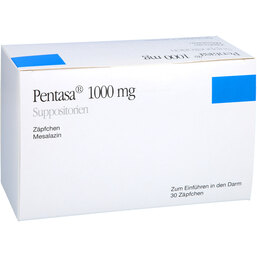 Abbildung: Pentasa 1000 mg Suppositorien 30 St, Suppositorien PZN 04617080