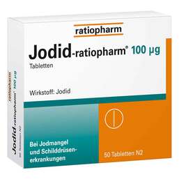 Abbildung: Jodid ratiopharm 100 µg Tabletten Tabletten, 50 St PZN 04619133