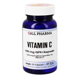 Abbildung: Vitamin C 100 mg GPH Kapseln Kapseln, 60 St PZN 04631849