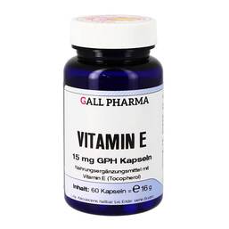 Abbildung: Vitamin E 15 mg GPH Kapseln Kapseln, 60 St PZN 04631938
