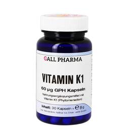 Abbildung: Vitamin K1 60 µg GPH Kapseln Kapseln, 30 St PZN 04631944