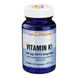 Abbildung: Vitamin K1 60 µg GPH Kapseln Kapseln, 60 St PZN 04631973