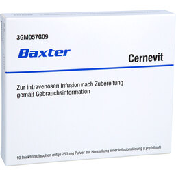Abbildung: Cernevit 750 mg Pulver zur Herstellung einer Infusionslösung 10 St, Pulver zur Herstellung einer Infusionslösung PZN 04634345