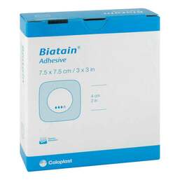 Abbildung: Biatain Schaumverband 7,5x7,5 cm selbst haftend 10 St, Verband PZN 04636054