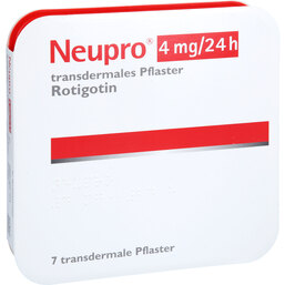 Abbildung: Neupro 4 mg / 24 h transdermale Pflaster 7 St, Pflaster transdermal PZN 04637326
