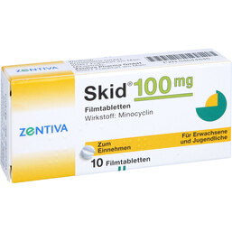 Abbildung: Skid 100 Filmtabletten 10 St, Filmtabletten PZN 04644846