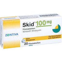 Abbildung: Skid 100 Filmtabletten 20 St, Filmtabletten PZN 04644852
