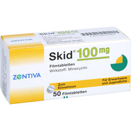 Abbildung: Skid 100 Filmtabletten 50 St, Filmtabletten PZN 04644869