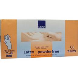 Abbildung: Handschuhe Latex puderfrei mittel blau 100 St, Handschuhe PZN 04650290