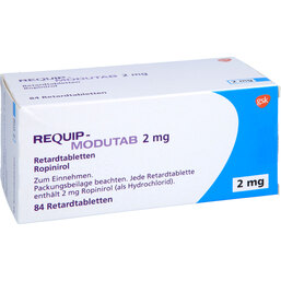 Abbildung: Requip-Modutab 2 mg Retardtabletten 84 St, Retard-Tabletten PZN 04651987