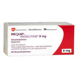 Abbildung: Requip-Modutab 8 mg Retardtabletten 84 St, Retard-Tabletten PZN 04652107